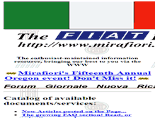 Tablet Screenshot of mirafiori.com